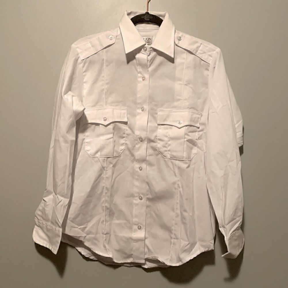 Women's White Collared Button-down 
